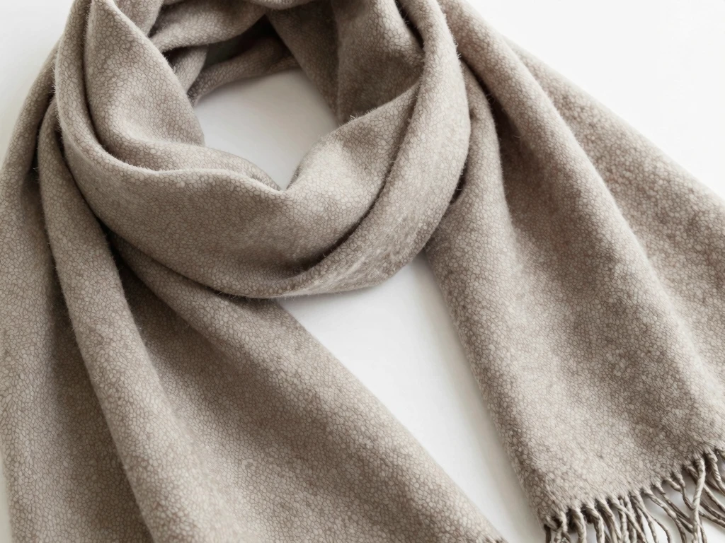 Kasjmier sjaal in neutrale tinten